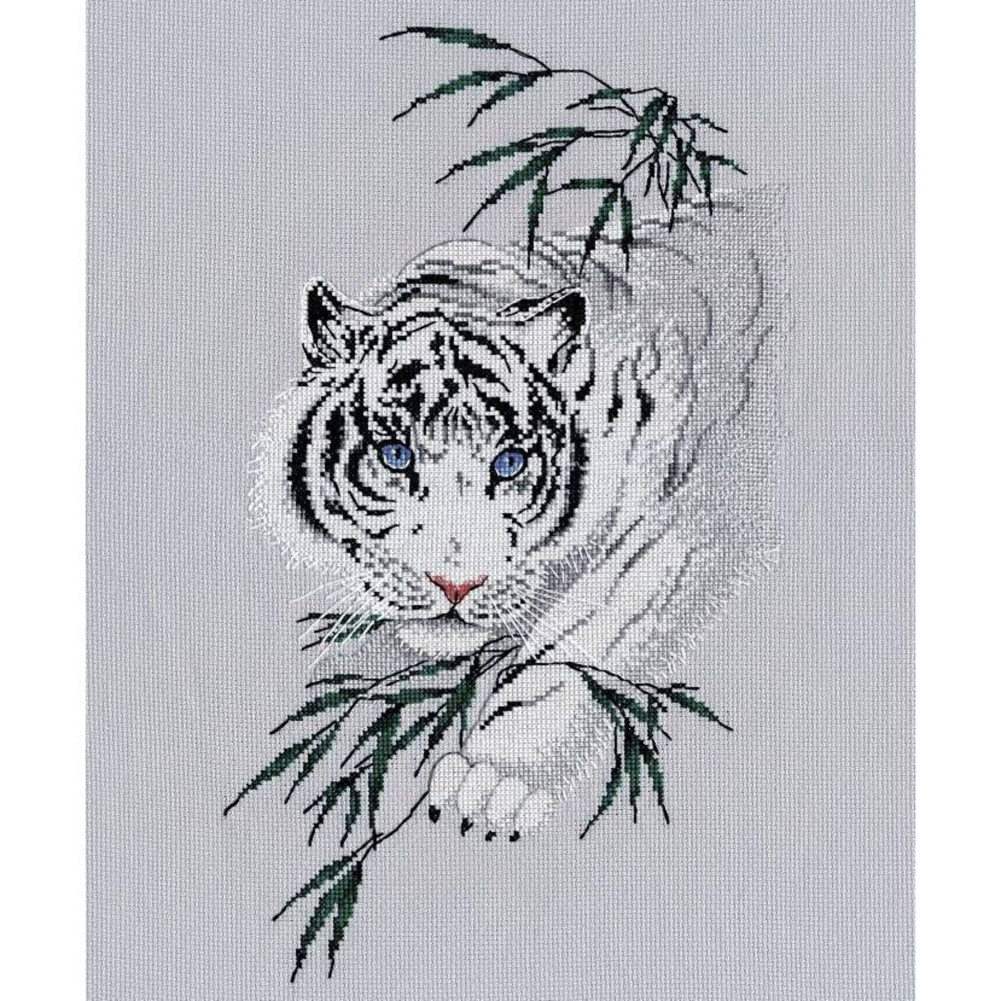 Oven White Tiger Cross Stitch Kit